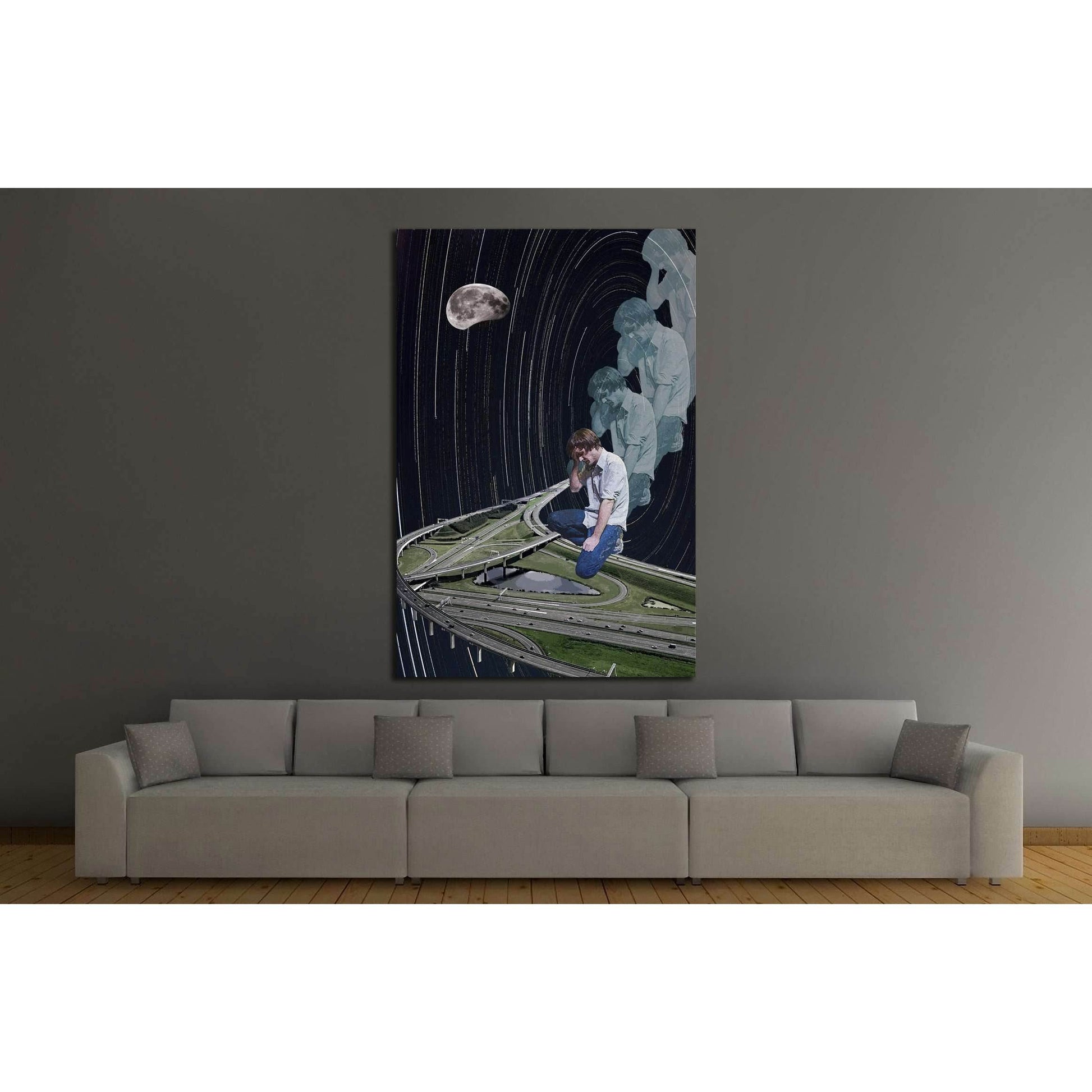 john maus love echo (Eugenia Loli) №3403 Ready to Hang Canvas Print - Zellart Canvas Prints ALL_Products, s-3403