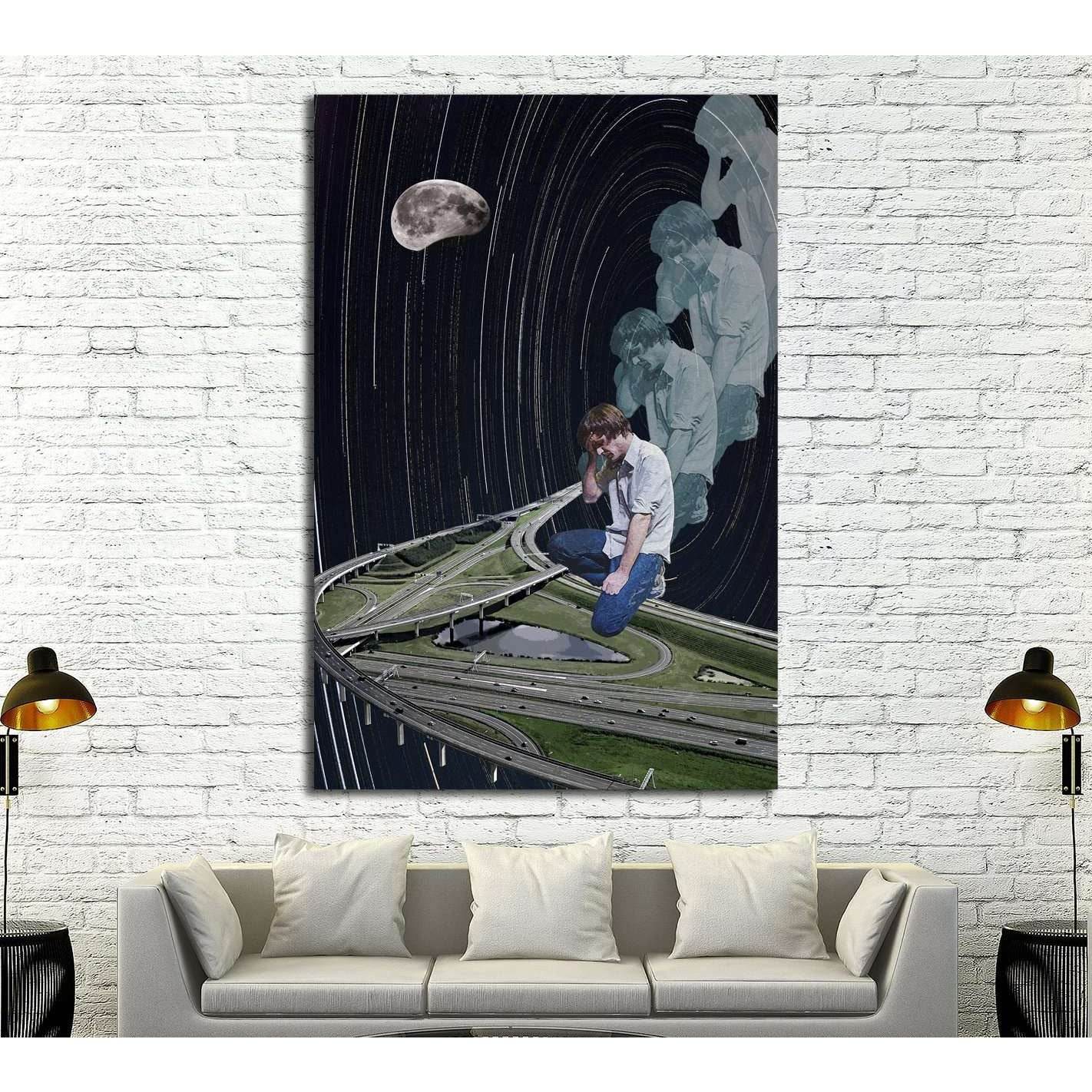 john maus love echo (Eugenia Loli) №3403 Ready to Hang Canvas Print - Zellart Canvas Prints ALL_Products, s-3403