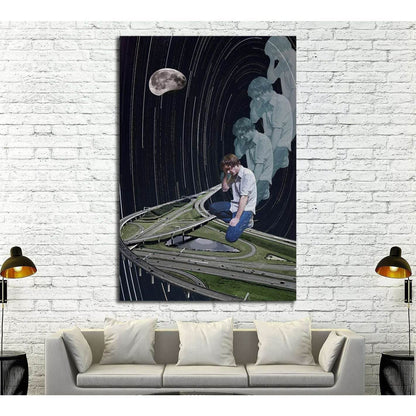 john maus love echo (Eugenia Loli) №3403 Ready to Hang Canvas Print - Zellart Canvas Prints ALL_Products, s-3403