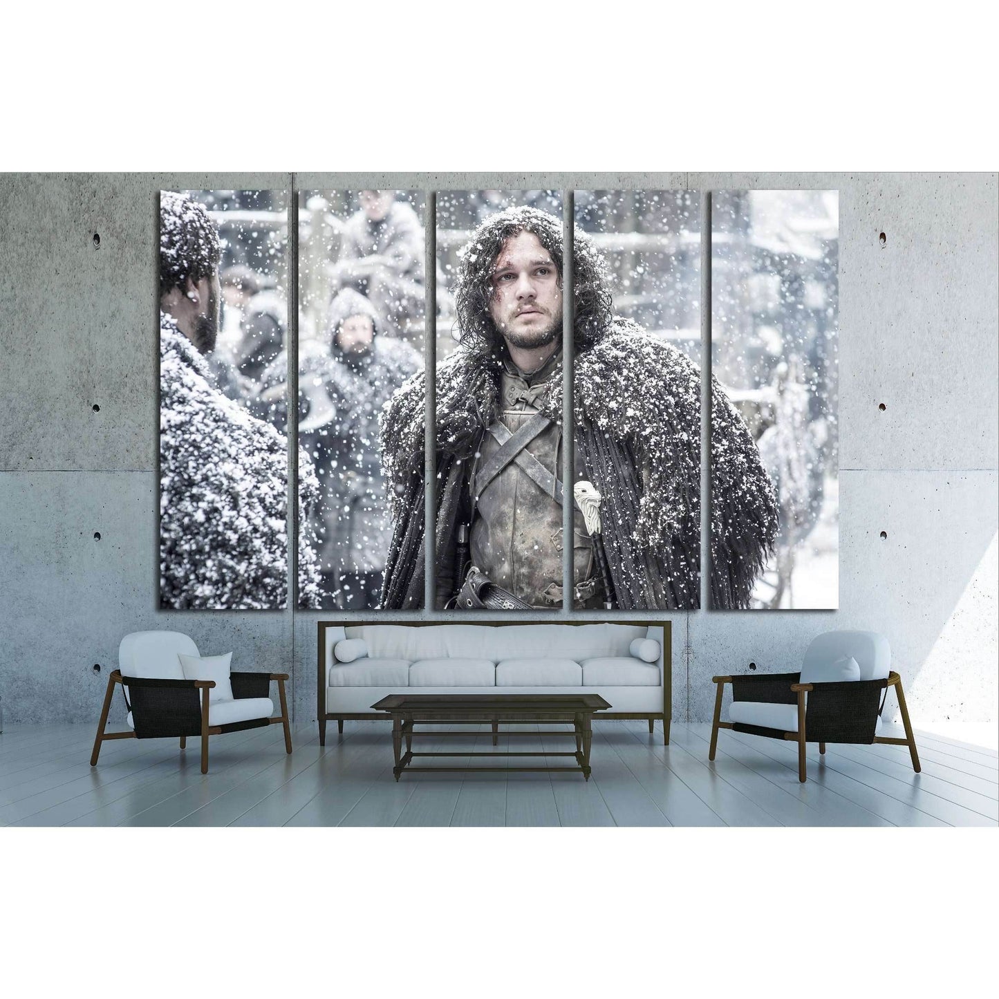 jon snow №3353 Ready to Hang Canvas Print - Zellart Canvas Prints ALL_Products, s-3353