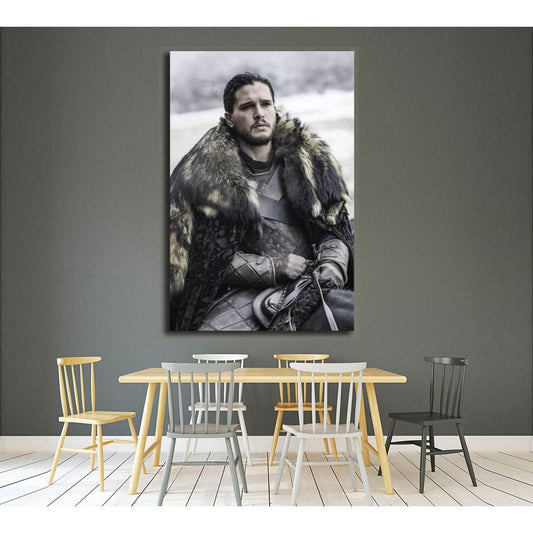 Jon Snow bastard son of Lord Eddard Stark №3320 Ready to Hang Canvas Print - Zellart Canvas Prints ALL_Products, s-3320