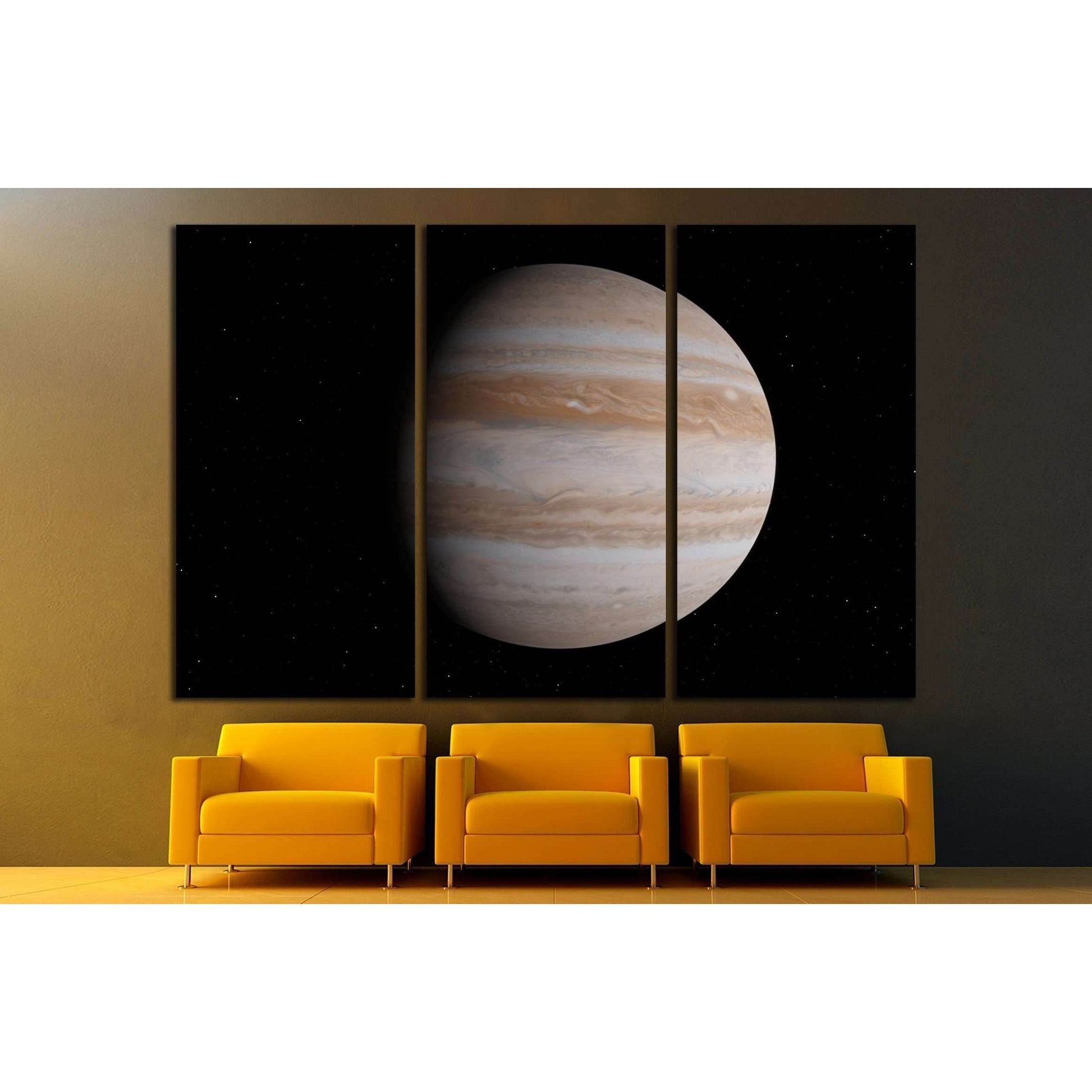 Jupiter planet (Elements of this image furnished by NASA) №2422 Ready to Hang Canvas Print - Zellart Canvas Prints ALL_Products, s-2422