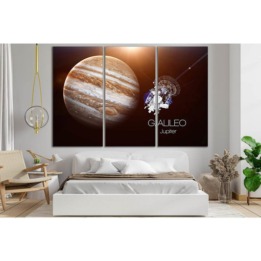Jupiters Satellite Galileo №SL396 Ready to Hang Canvas Print - Zellart Canvas Prints 0new, ALL_Products, Astronomy & Space Canvas Wall Art