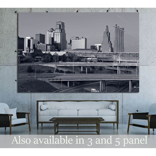 Kansas City skyline №1622 Ready to Hang Canvas PrintCanvas art arrives ready to hang, with hanging accessories included and no additional framing required. Every canvas print is hand-crafted, made on-demand at our workshop and expertly stretched around 10