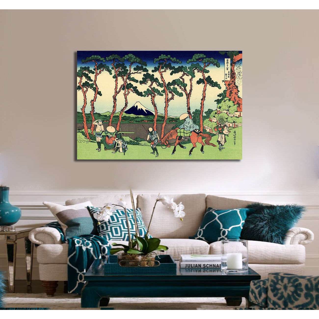 Katsushika Hokusai, Hodogaya on the Tokaido road - Canvas print - Zellart Canvas Prints 000Negative, 6211, ALL_Products