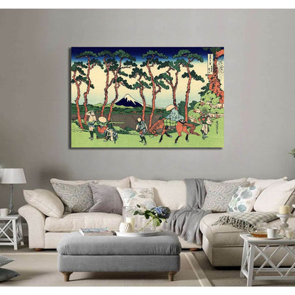 Katsushika Hokusai, Hodogaya on the Tokaido road - Canvas print - Zellart Canvas Prints 000Negative, 6211, ALL_Products