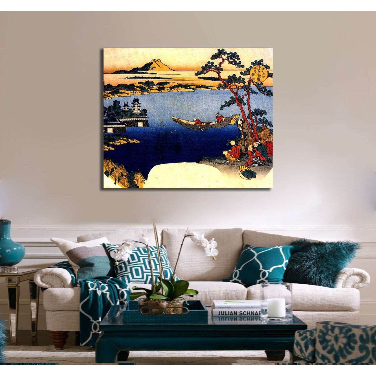 Katsushika Hokusai, Lake Suwa in Shinano Province - Canvas print - Zellart Canvas Prints 000Negative, 6213, ALL_Products