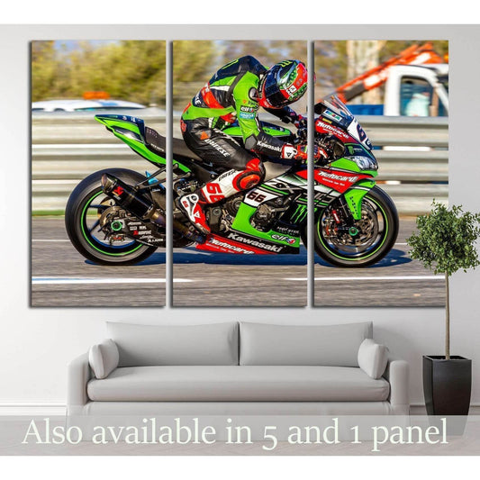 Kawasaki Ninja №161 Ready to Hang Canvas Print - Zellart Canvas Prints ALL_Products, wd-161