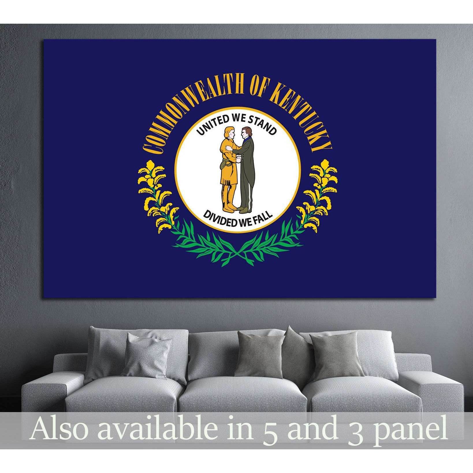 Kentucky Flag №687 Ready to Hang Canvas PrintCanvas art arrives ready to hang, with hanging accessories included and no additional framing required. Every canvas print is hand-crafted, made on-demand at our workshop and expertly stretched around 100% Nort