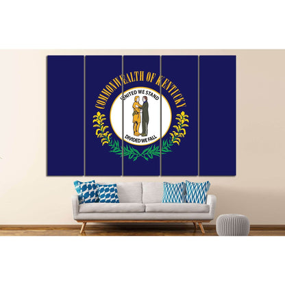 Kentucky Flag №687 Ready to Hang Canvas PrintCanvas art arrives ready to hang, with hanging accessories included and no additional framing required. Every canvas print is hand-crafted, made on-demand at our workshop and expertly stretched around 100% Nort