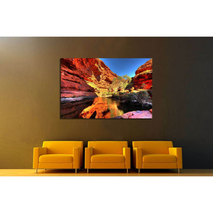 Kings Canyon, Australia №3176 Ready to Hang Canvas Print - Zellart Canvas Prints ALL_Products, s-3176