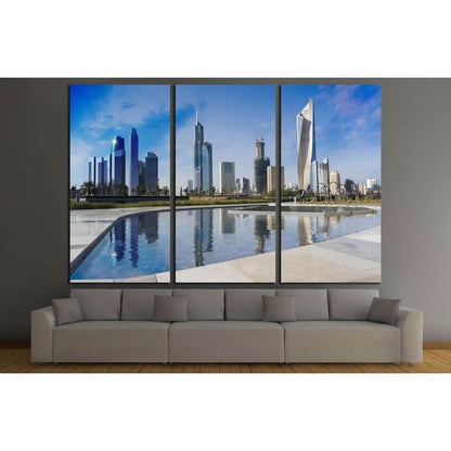 Kuwait city skyscraper №2193 Ready to Hang Canvas Print - Zellart Canvas Prints ALL_Products, s-2193