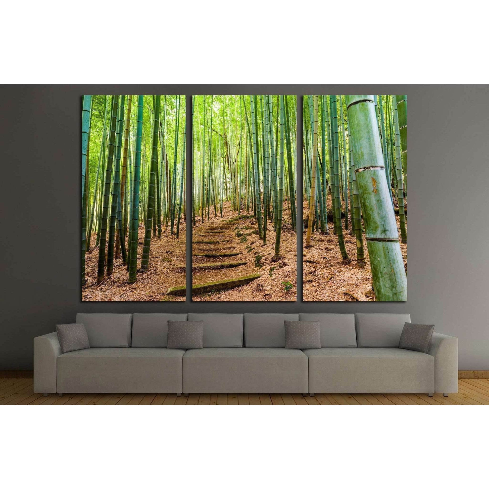 Kyoto, Japan bamboo forest №1987 Ready to Hang Canvas Print - Zellart Canvas Prints ALL_Products, s-1987