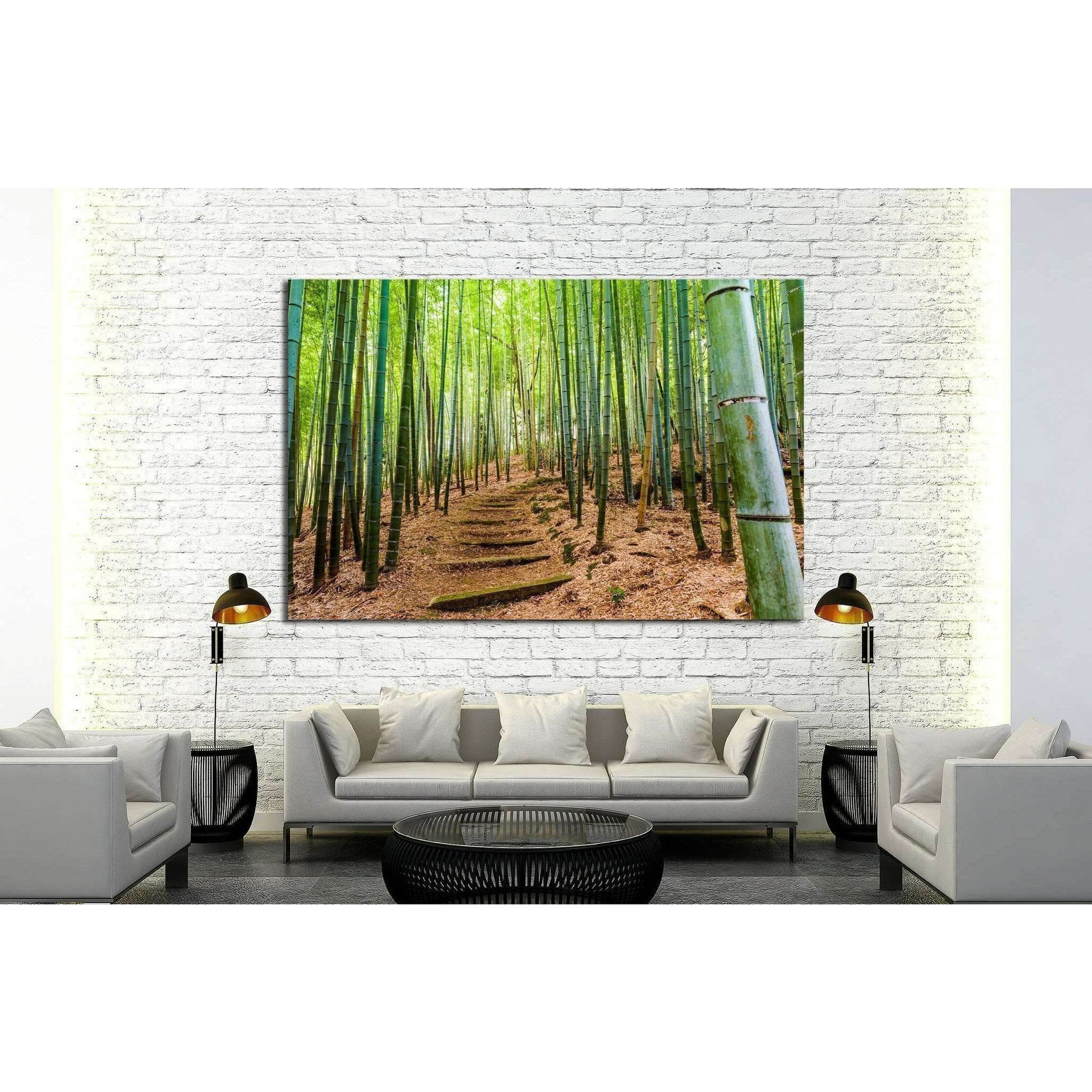 Kyoto, Japan bamboo forest №1987 Ready to Hang Canvas Print - Zellart Canvas Prints ALL_Products, s-1987