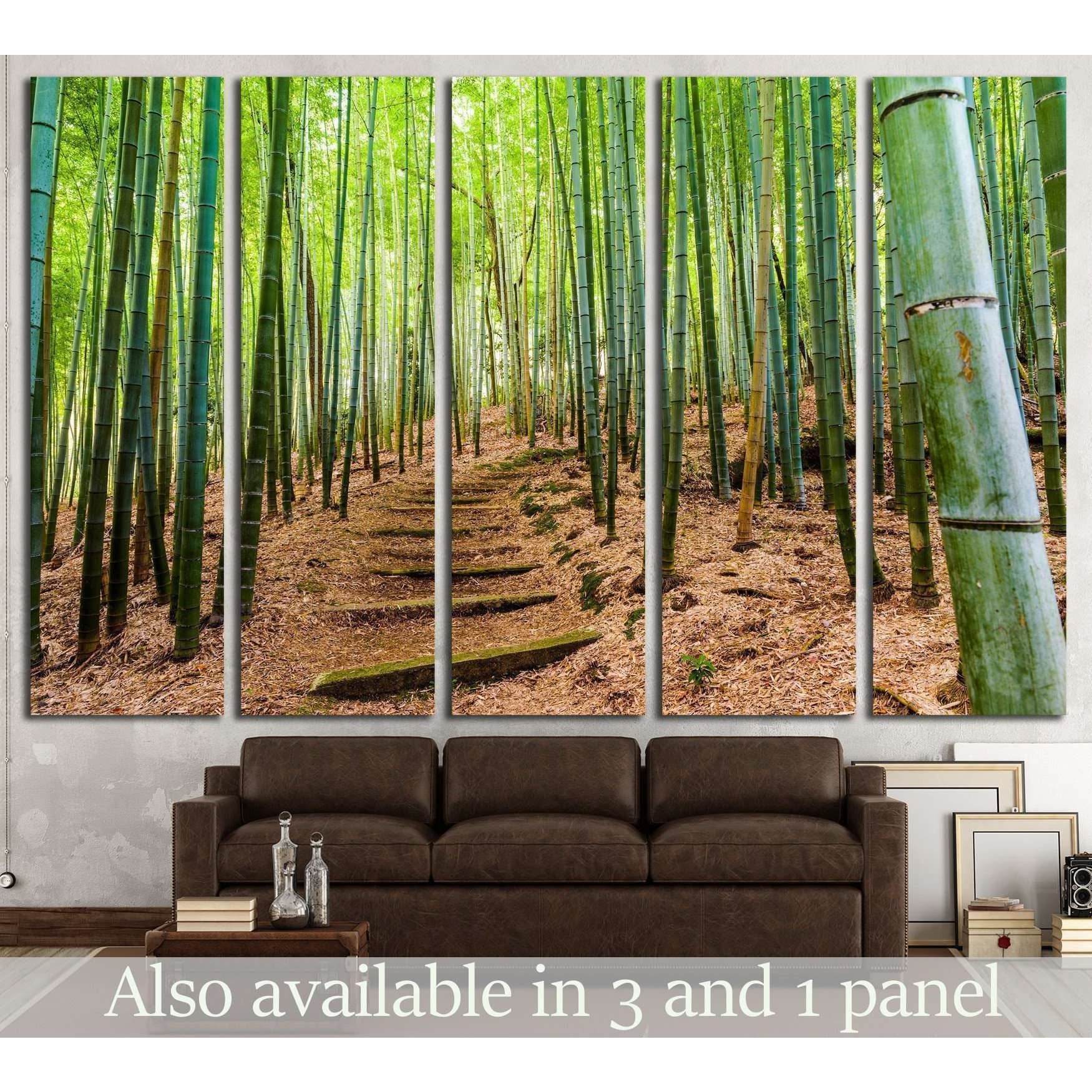 Kyoto, Japan bamboo forest №1987 Ready to Hang Canvas Print - Zellart Canvas Prints ALL_Products, s-1987