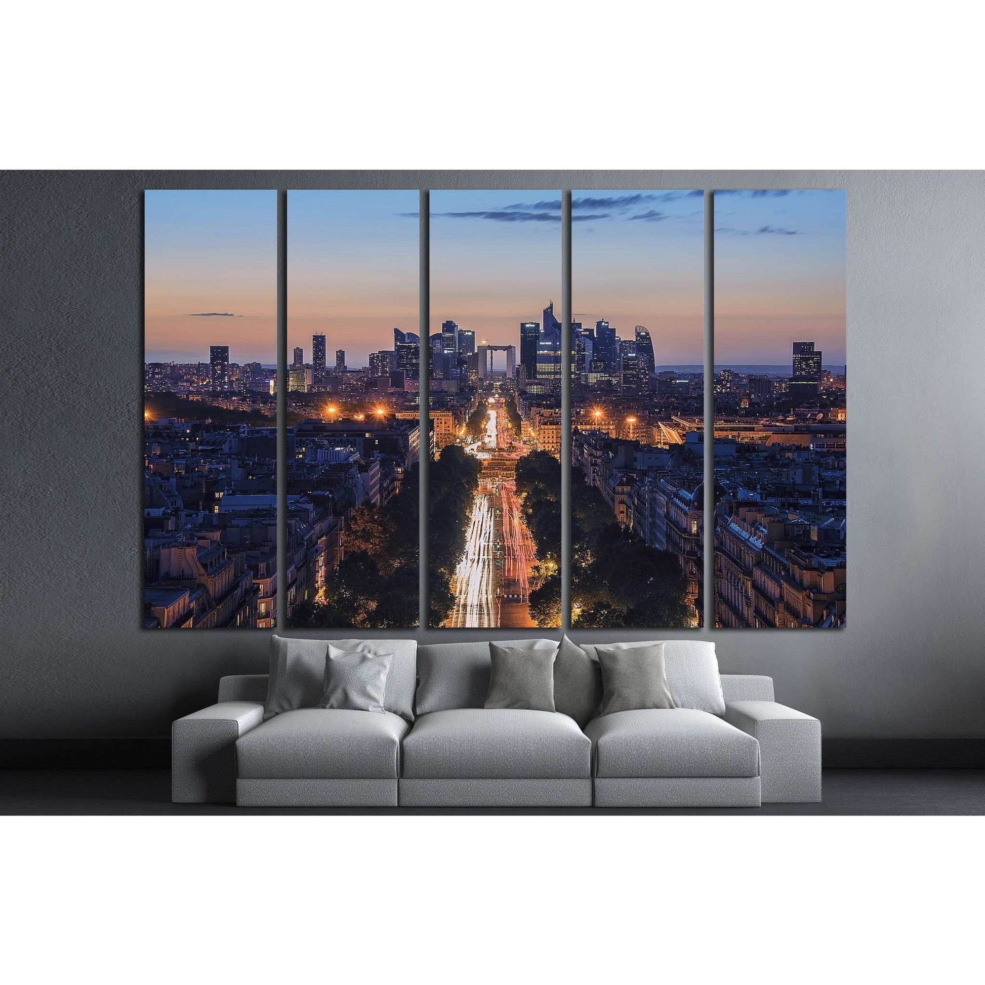 La Defense in Paris №821 Ready to Hang Canvas Print - Zellart Canvas Prints ALL_Products, s-821