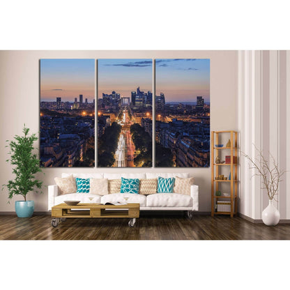La Defense in Paris №821 Ready to Hang Canvas Print - Zellart Canvas Prints ALL_Products, s-821