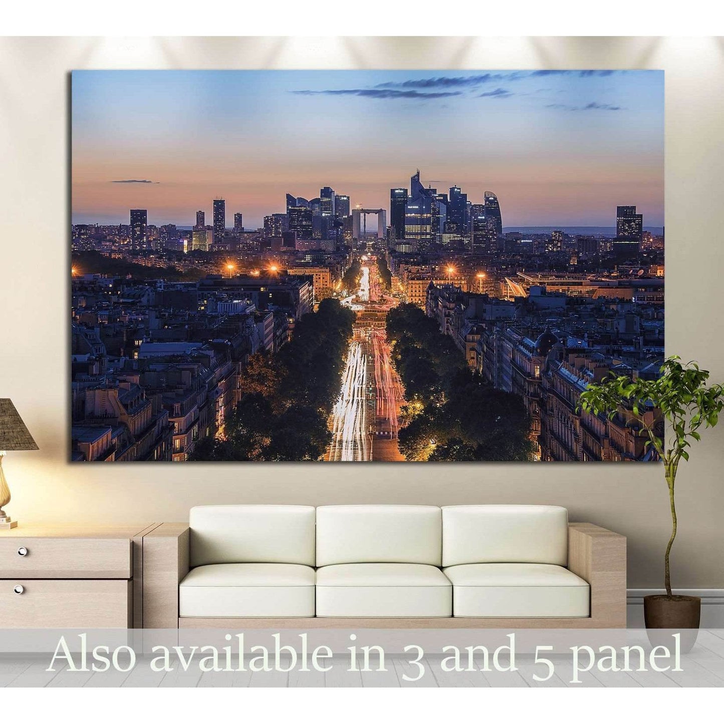 La Defense in Paris №821 Ready to Hang Canvas Print - Zellart Canvas Prints ALL_Products, s-821