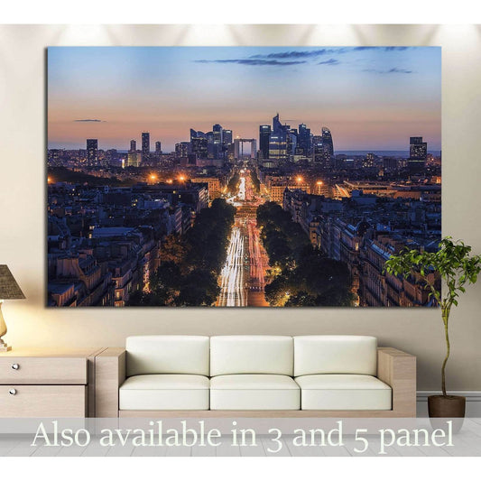 La Defense in Paris №821 Ready to Hang Canvas Print - Zellart Canvas Prints ALL_Products, s-821