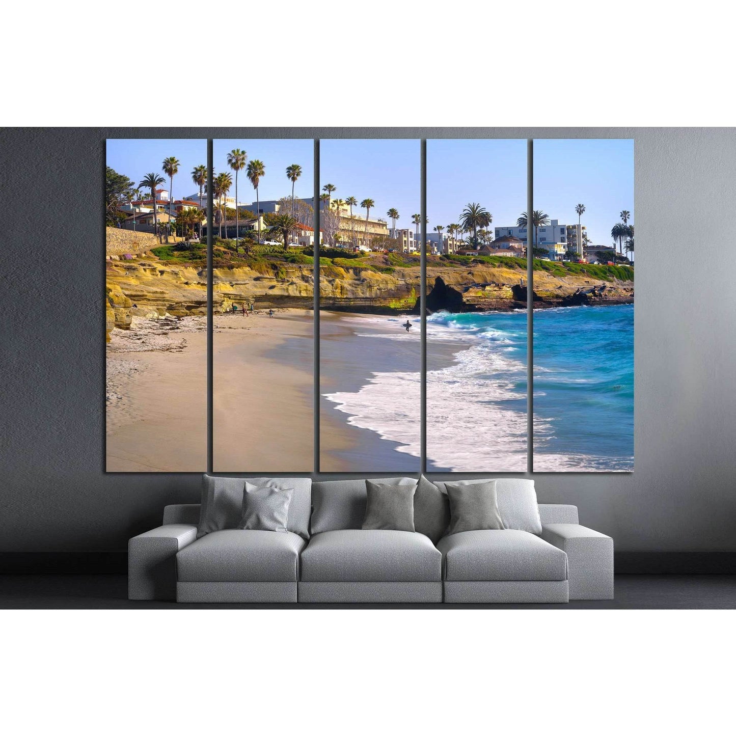 La Jolla San Diego, California №1012 Ready to Hang Canvas Print - Zellart Canvas Prints ALL_Products, s-1012