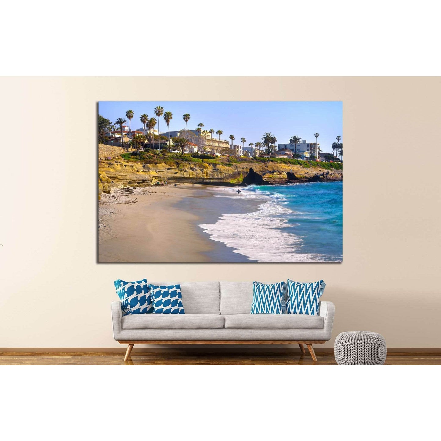 La Jolla San Diego, California №1012 Ready to Hang Canvas Print - Zellart Canvas Prints ALL_Products, s-1012