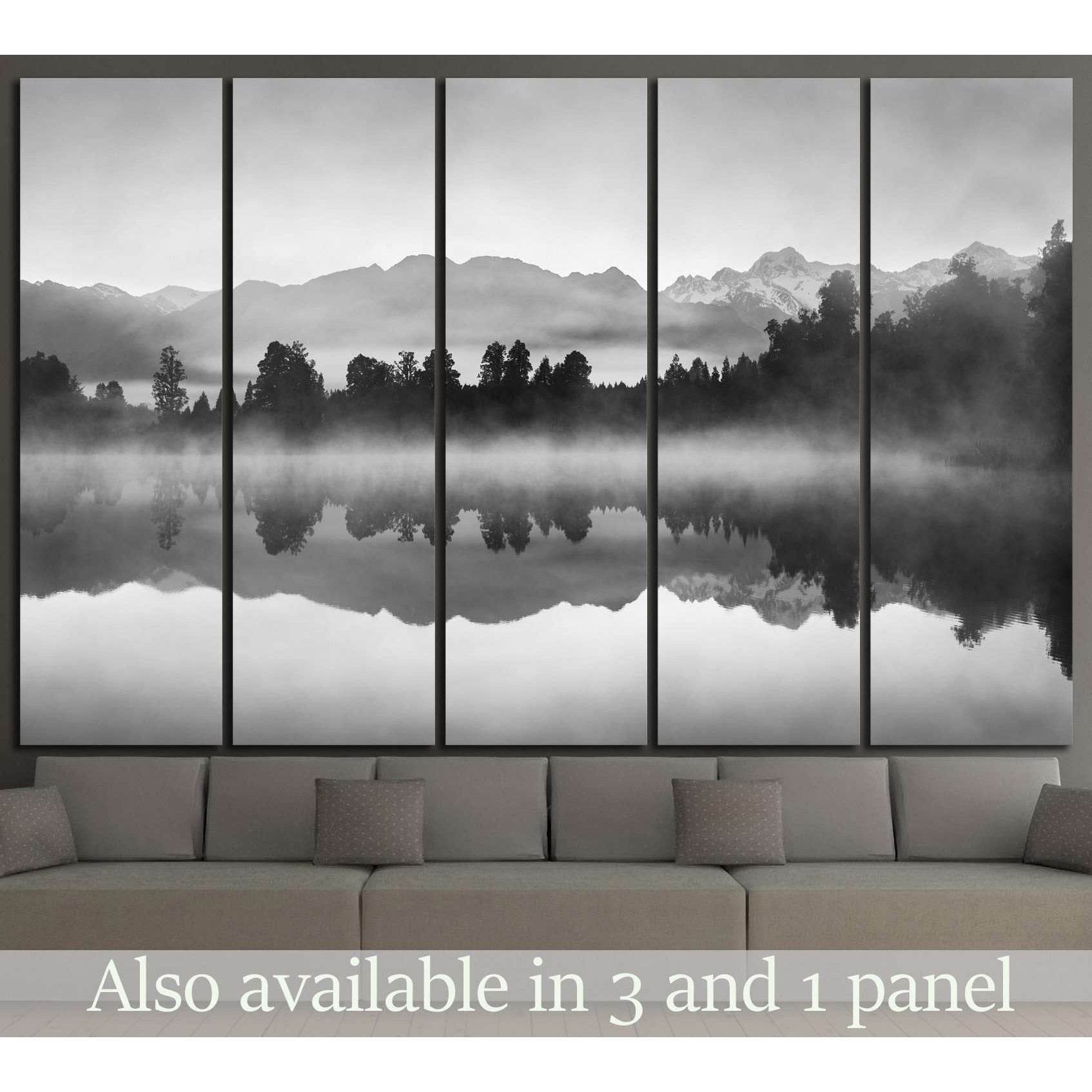 Lake Matheson, New Zealand №736 Ready to Hang Canvas Print - Zellart Canvas Prints ALL_Products, s-736