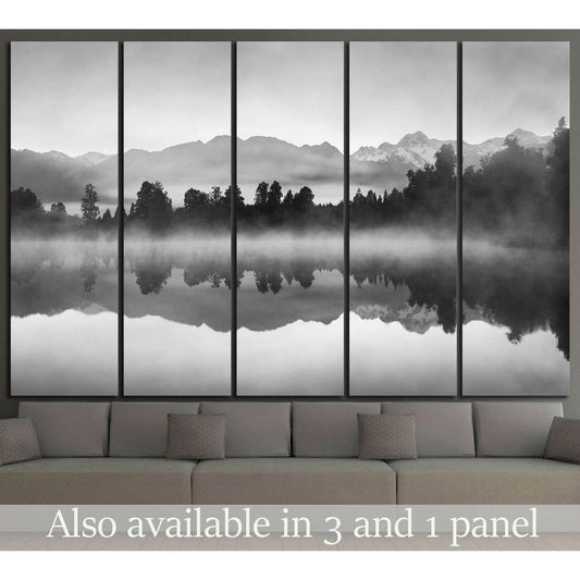 Lake Matheson, New Zealand №736 Ready to Hang Canvas Print - Zellart Canvas Prints ALL_Products, s-736