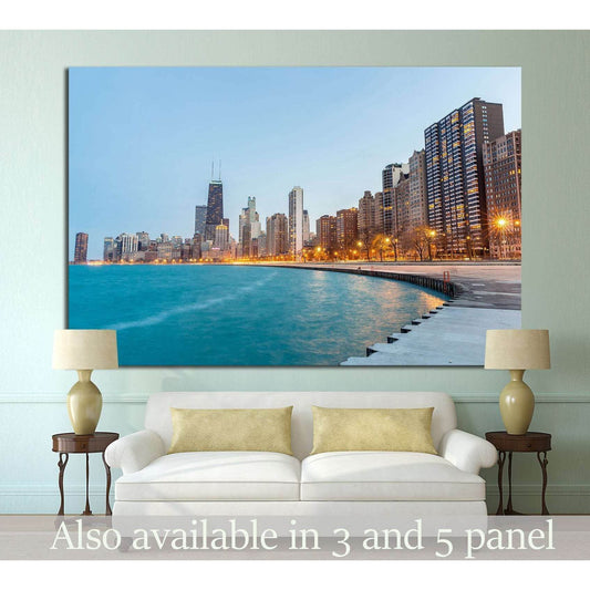 Lake Michigan, Chicago №998 Ready to Hang Canvas Print - Zellart Canvas Prints ALL_Products, s-998