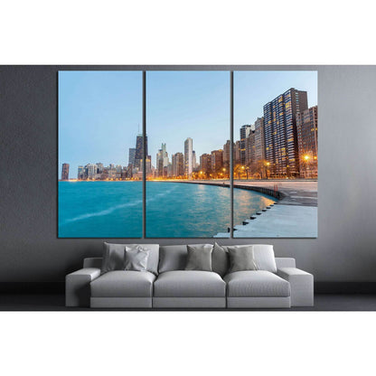 Lake Michigan, Chicago №998 Ready to Hang Canvas Print - Zellart Canvas Prints ALL_Products, s-998