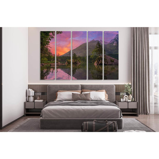 Landscape in Germany №D1229 Ready to Hang Canvas Print - Zellart Canvas Prints 0new, ALL_Products, Sunrise & sunset wall art