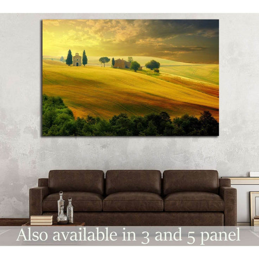 Landscape in Tuscany №623 Ready to Hang Canvas Print - Zellart Canvas Prints ALL_Products, s-623