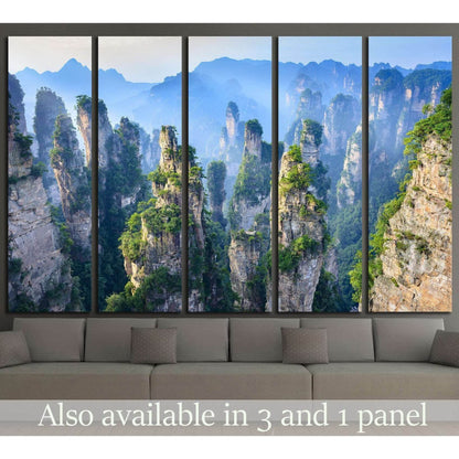 Landscape of Zhangjiajie, China №1315 Ready to Hang Canvas Print - Zellart Canvas Prints ALL_Products, s-1315