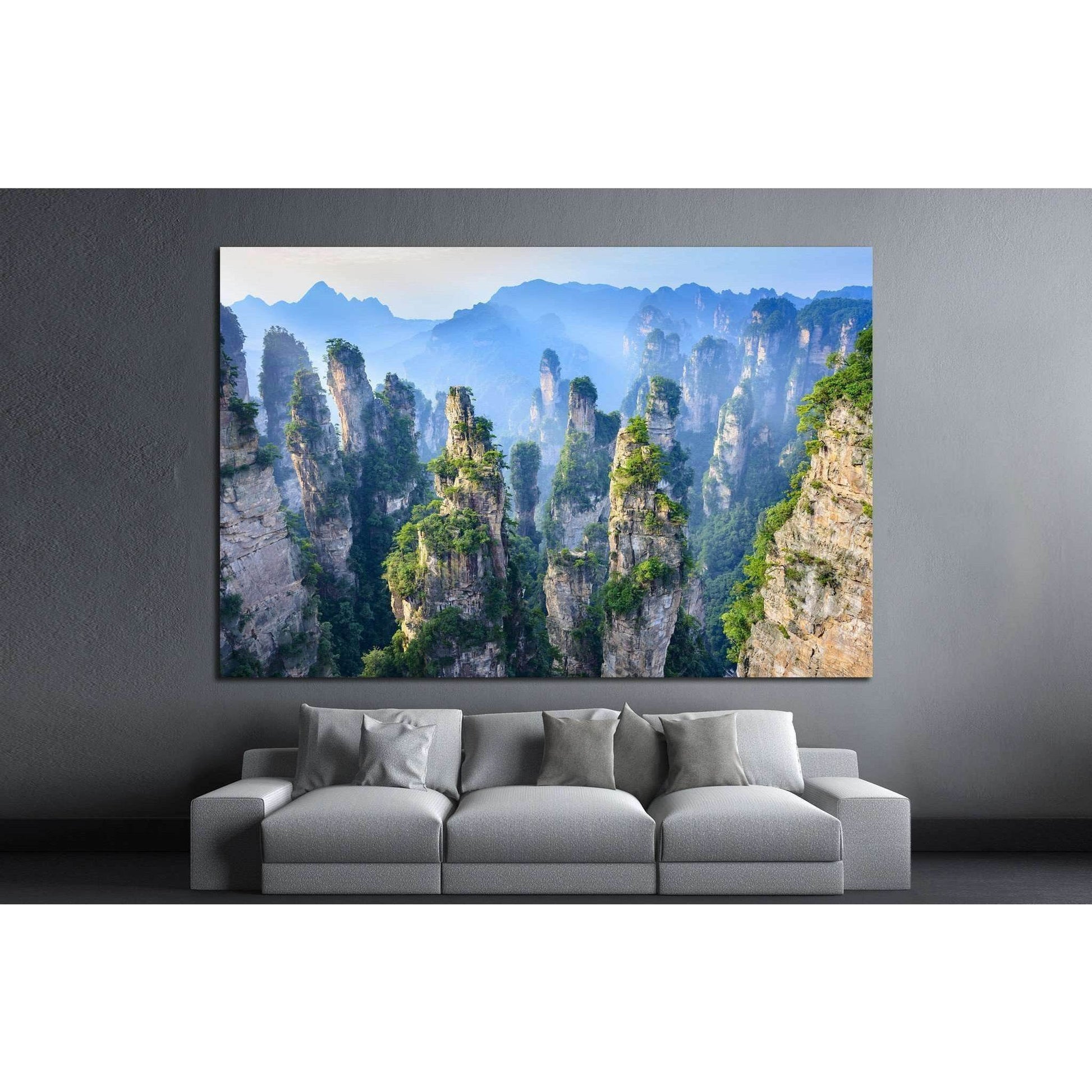 Landscape of Zhangjiajie, China №1315 Ready to Hang Canvas Print - Zellart Canvas Prints ALL_Products, s-1315