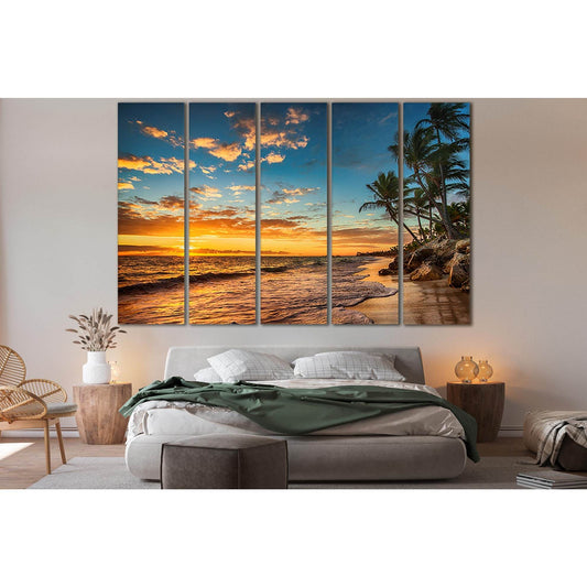 Landscape Paradise Tropical Beach №SL146 Ready to Hang Canvas Print - Zellart Canvas Prints 0new, ALL_Products, Beach Ocean & Waves