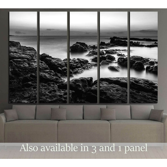 Landscape photo of sunset time at the sea №3171 Ready to Hang Canvas Print - Zellart Canvas Prints ALL_Products, s-3171