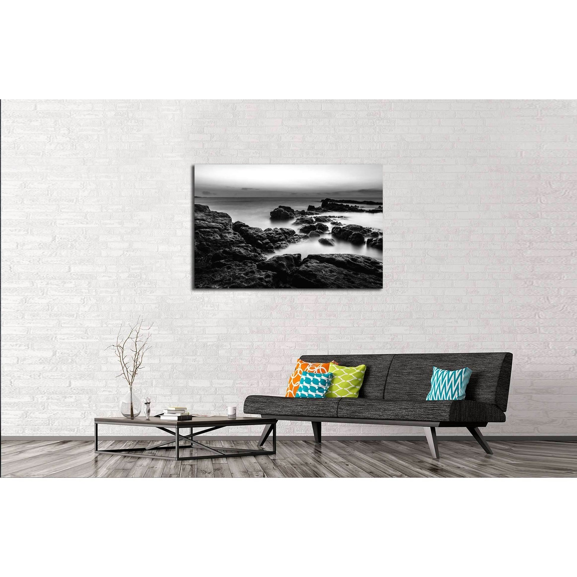 Landscape photo of sunset time at the sea №3171 Ready to Hang Canvas PrintCanvas art arrives ready to hang, with hanging accessories included and no additional framing required. Every canvas print is hand-crafted, made on-demand at our workshop and expert