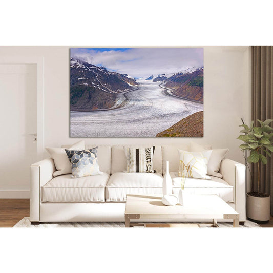 Large Alpine Salmon Glacier №SL1316 Ready to Hang Canvas Print - Zellart Canvas Prints 0new, ALL_Products, Glacials