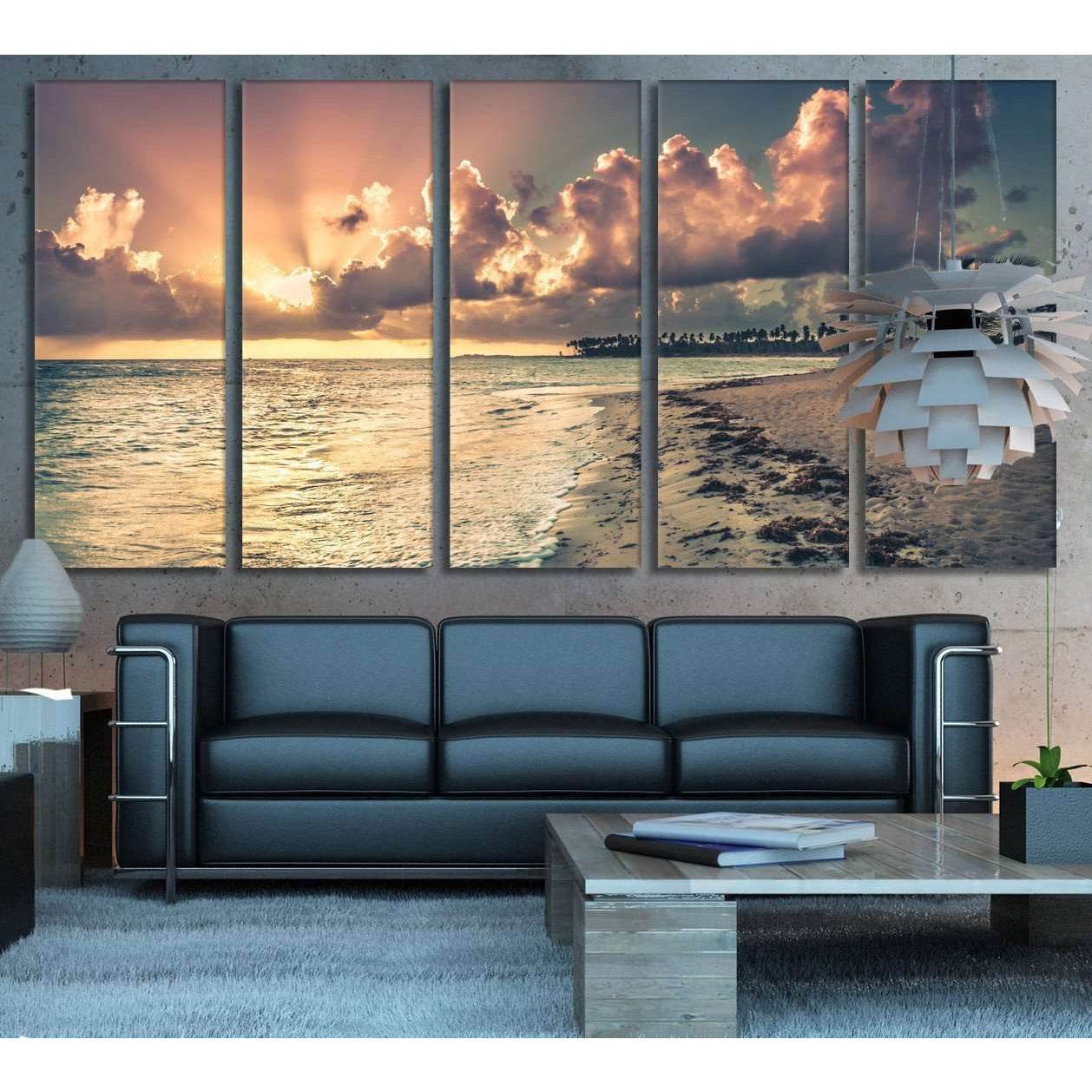 Large Beach №743 Ready to Hang Canvas Print - Zellart Canvas Prints ALL_Products, autopostr_pinterest_65155, autopostr_pinterest_65157, autopostr_pinterest_65158, autopostr_pinterest_65160