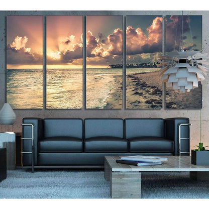 Large Beach №743 Ready to Hang Canvas Print - Zellart Canvas Prints ALL_Products, autopostr_pinterest_65155, autopostr_pinterest_65157, autopostr_pinterest_65158, autopostr_pinterest_65160