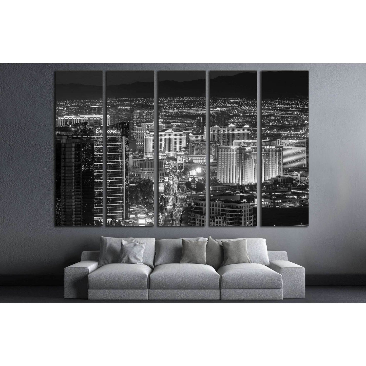 Las Vegas №529 Ready to Hang Canvas Print - Zellart Canvas Prints ALL_Products, s-529