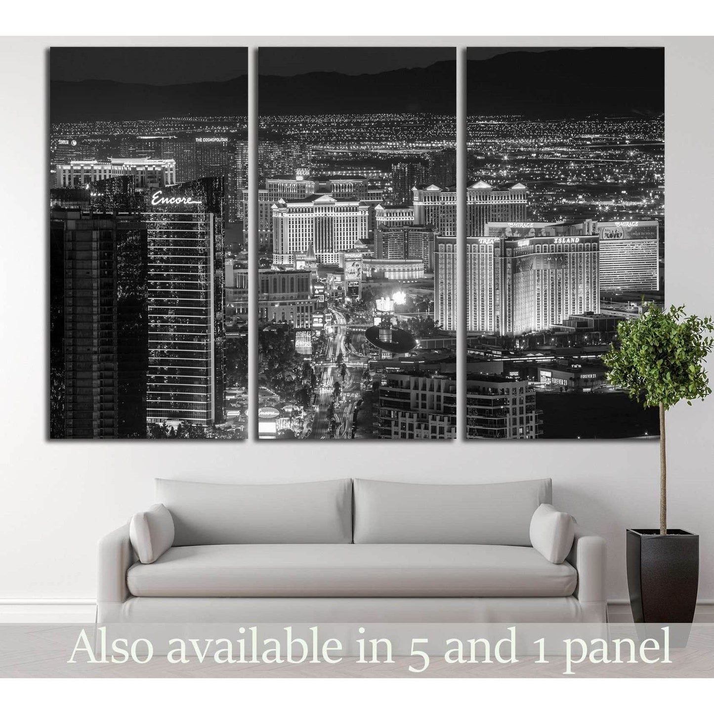 Las Vegas №529 Ready to Hang Canvas Print - Zellart Canvas Prints ALL_Products, s-529