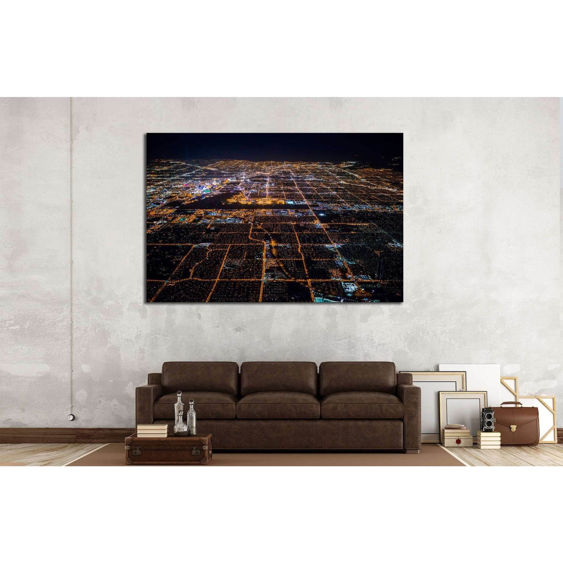 Las Vegas Nevada №526 Ready to Hang Canvas Print - Zellart Canvas Prints ALL_Products, s-526