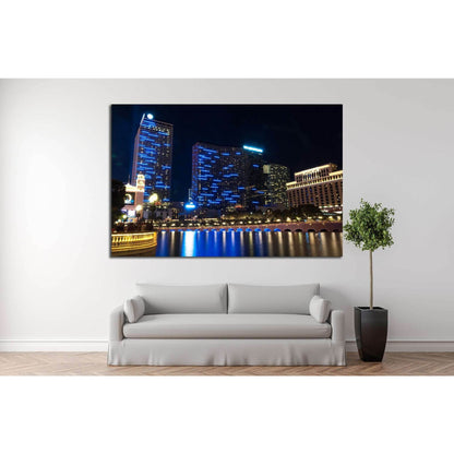 Las Vegas street, Nevada, USA №1102 Ready to Hang Canvas Print - Zellart Canvas Prints ALL_Products, s-1102