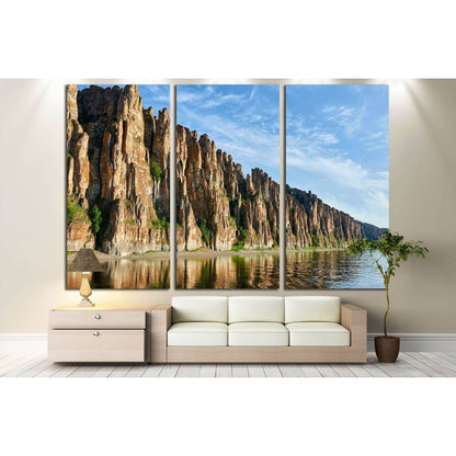 Lena Pillars, national park in Yakutia №3071 Ready to Hang Canvas PrintCanvas art arrives ready to hang, with hanging accessories included and no additional framing required. Every canvas print is hand-crafted, made on-demand at our workshop and expertly
