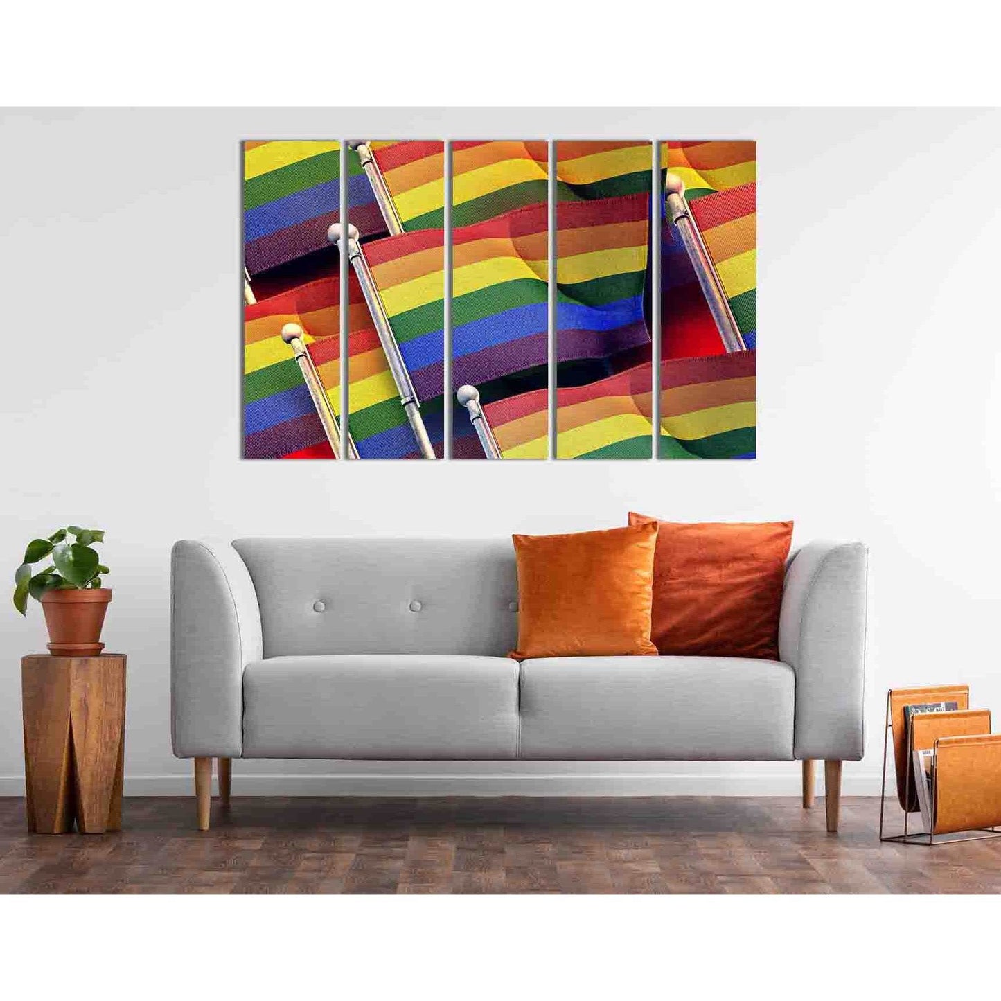 LGBT flag №2156 Ready to Hang Canvas Print - Zellart Canvas Prints 2156, ALL_Products