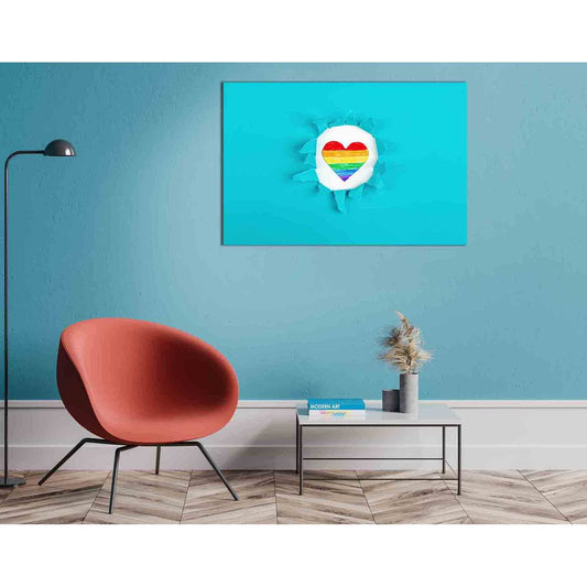 LGBT pride flag №2131 Ready to Hang Canvas Print - Zellart Canvas Prints 2131, ALL_Products