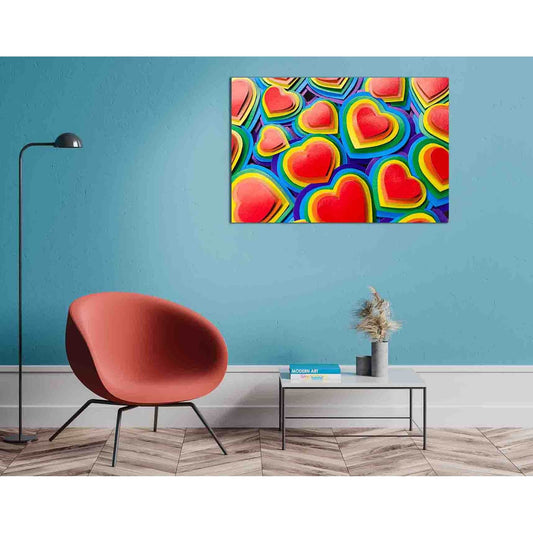 Lgbt Valentine's day №2127 Ready to Hang Canvas Print - Zellart Canvas Prints 2127, ALL_Products