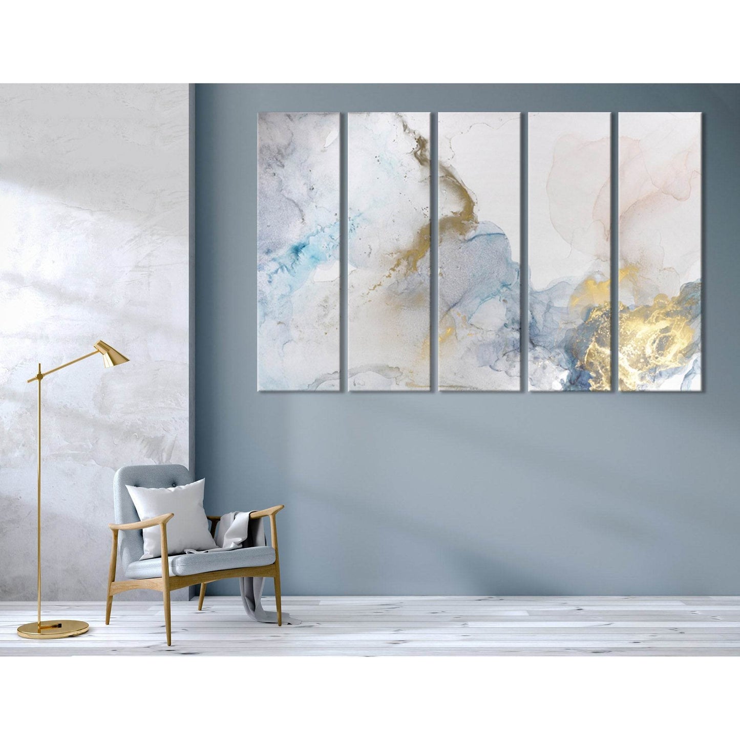 Light Gray Modish Abstract №04421 Ready to Hang Canvas Print - Zellart Canvas Prints ALL_Products