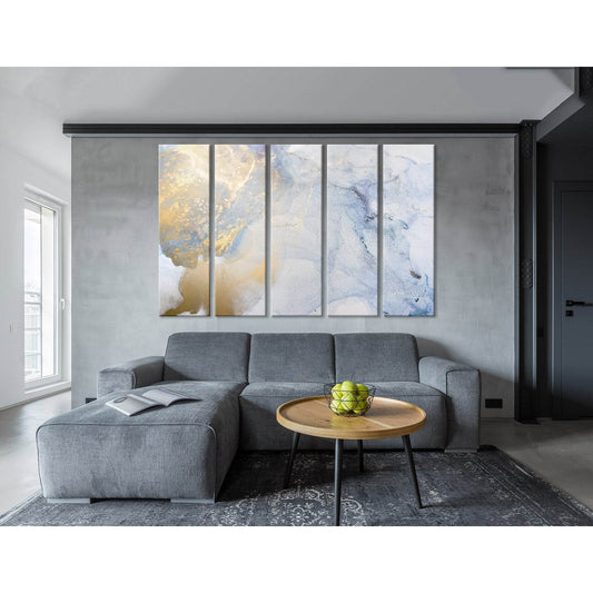 Light Purple And Ginger Abstract №04298 Ready to Hang Canvas Print - Zellart Canvas Prints ALL_Products