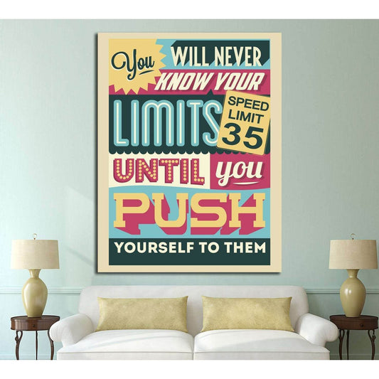 limits №4544 Ready to Hang Canvas Print - Zellart Canvas Prints ALL_Products, s-4544